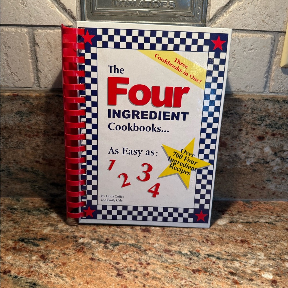 Four Ingredient Cookbooks - Red and Blue Edition